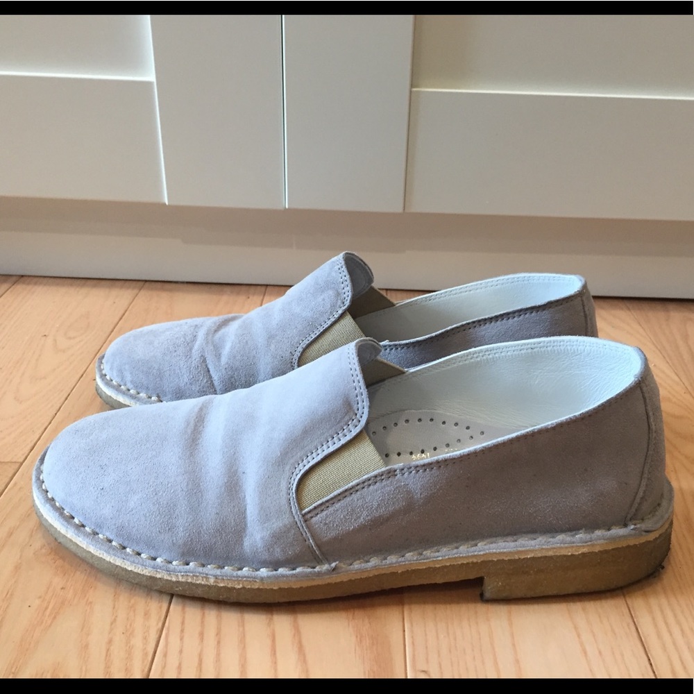 Light Gray Italian Loafers